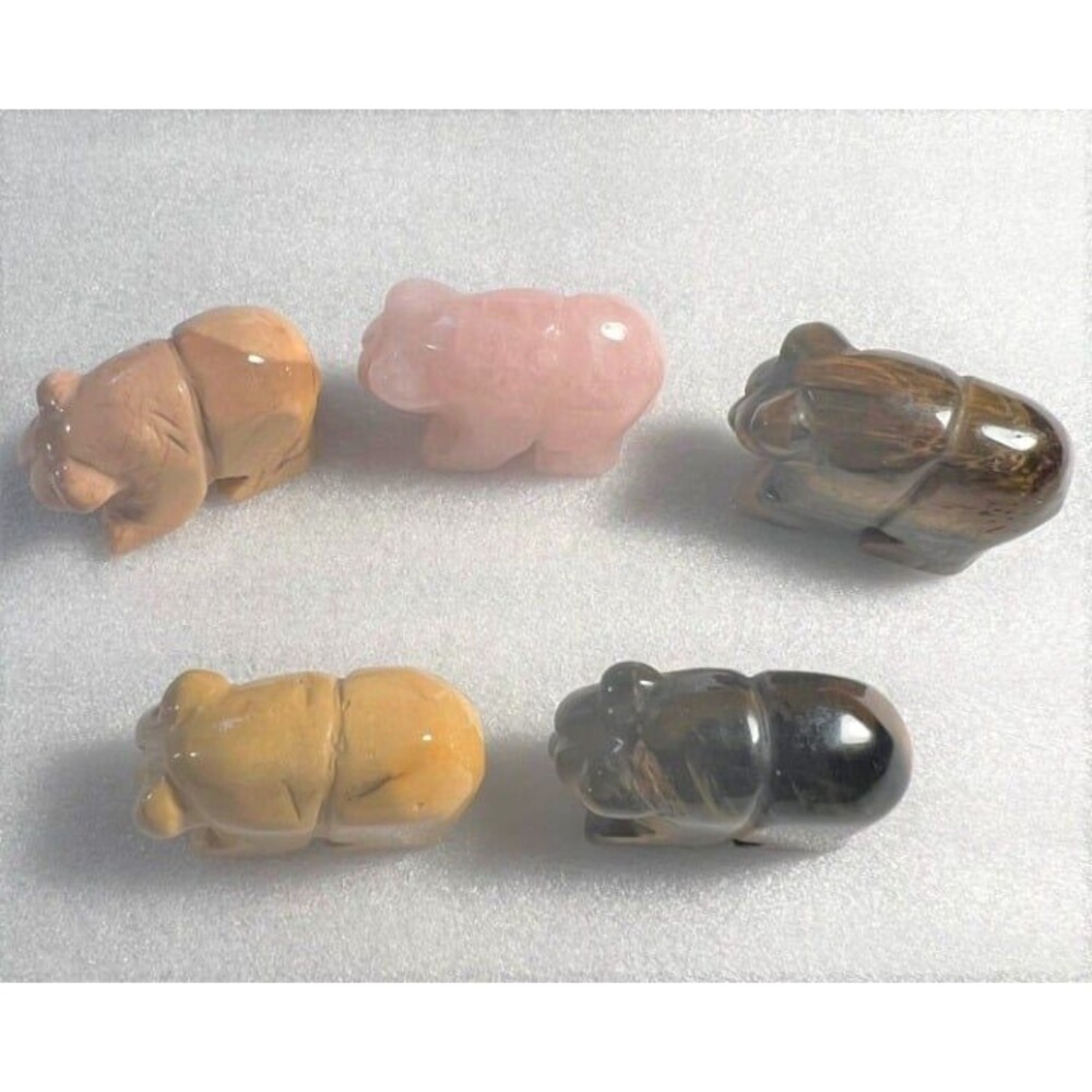 Gemstone Bear Carving - Your Choice